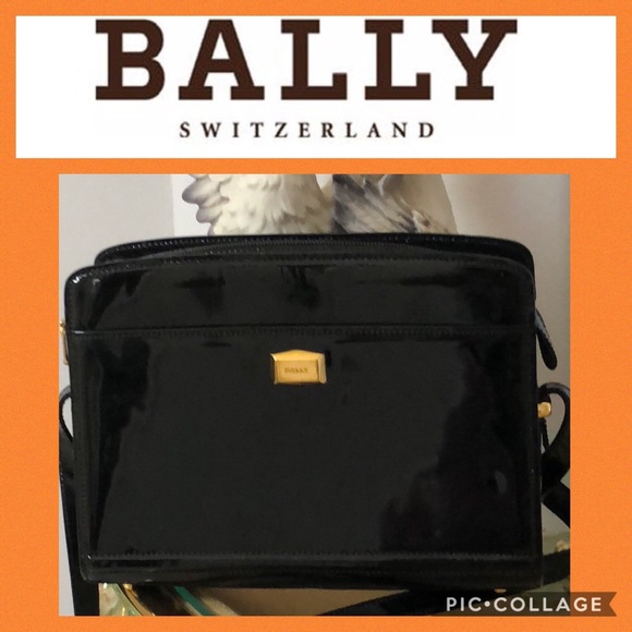 Vintage Bally Black Patent Leather shoulder bag - Picture 1 of 3